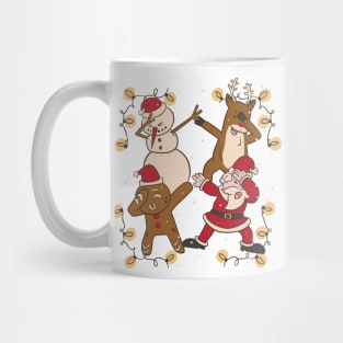 Dabbing cartoon christmas Mug